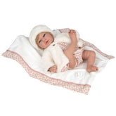 Muñeca Elegance 40cm Andie Rosa con Manta